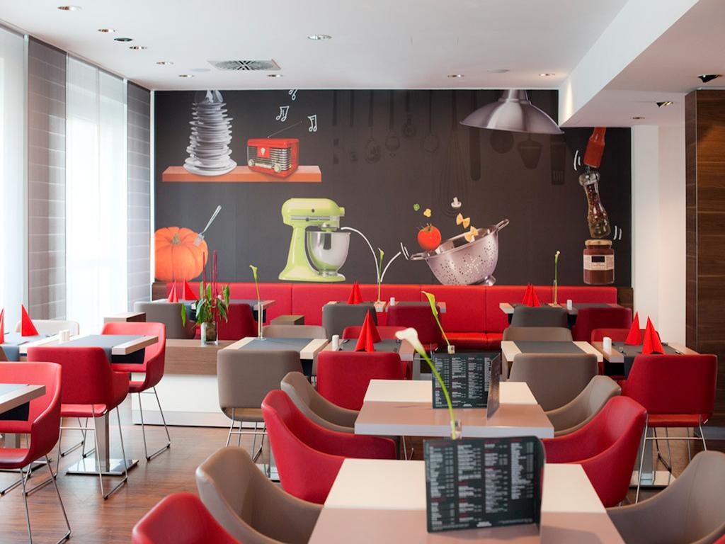 Ibis Stuttgart Airport Messe Otel Leinfelden-Echterdingen Restoran fotoğraf